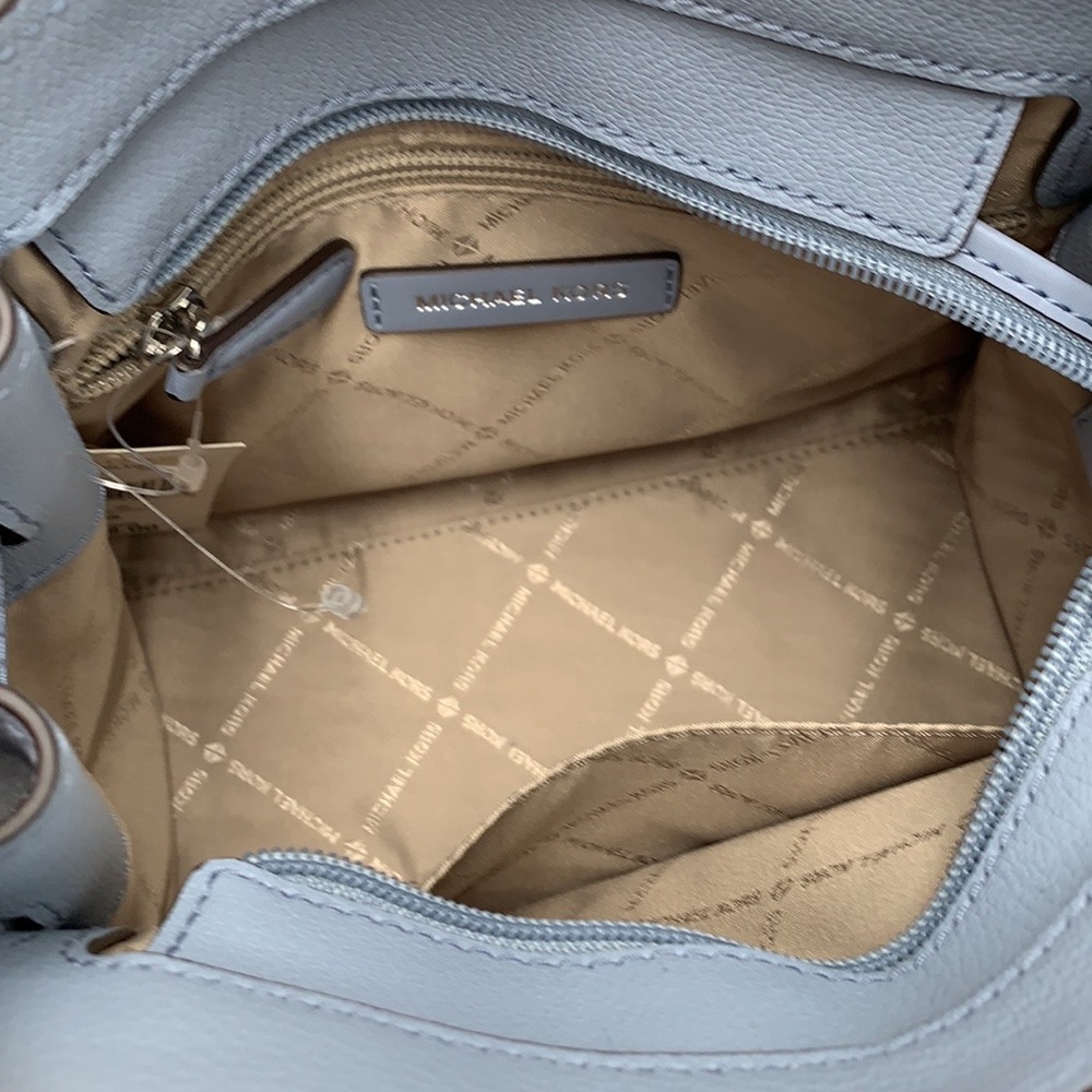 MICHAEL KORS HAMILTON SMALL SATCHEL PALE GOLD COLOR - Picture 10 of 13